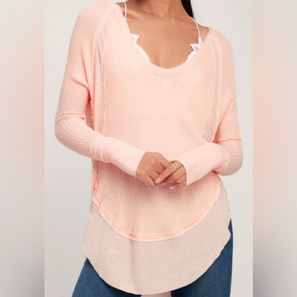 We The Free - Catalina Waffle Knit Top - Picture 1 of 4